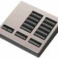 Lutron LFK-T10CRL-BN-E HomeWorks QS RF seeTouch 10-Button with Column Raise/Lower Engraved Faceplate Only, Bright Nickel