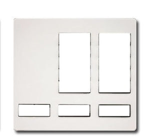 Lutron LFK-T10RL-BL-E HomeWorks RF Large Button Tabletop 10-button with Raise/Lower, Engraved, Faceplate Kit only in Black