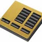 Lutron LFK-T10RL-SB-E HomeWorks QS RF seeTouch 10-Button with Master On/Off and Raise/Lower Engraved Faceplate Only, Satin Brass
