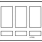 Lutron LFK-T15CRL-CLA-E HomeWorks QS RF seeTouch 15-Button with Column Raise/Lower Engraved Faceplate Only, Clear Anodized Aluminum