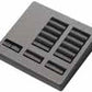 Lutron LFK-T15CRL-SC-E HomeWorks QS RF seeTouch 15-Button with Column Raise/Lower Engraved Faceplate Only, Satin Chrome