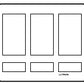 Lutron LFK-T15RL-BB-E HomeWorks QS RF seeTouch 15-Button with Master On/Off and Raise/Lower Engraved Faceplate Only, Bright Brass