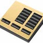 Lutron LFK-T5CRL-BB-E HomeWorks QS RF seeTouch 5-Button with Column Raise/Lower Engraved Faceplate Only, Bright Brass
