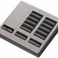 Lutron LFK-T5CRL-CLA-E HomeWorks QS RF seeTouch 5-Button with Column Raise/Lower Engraved Faceplate Only, Clear Anodized Aluminum
