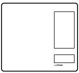 Lutron LFK-T5CRL-SN-E HomeWorks QS RF seeTouch 5-Button with Column Raise/Lower Engraved Faceplate Only, Satin Nickel