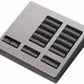 Lutron LFK-T5RL-BC-E HomeWorks QS RF seeTouch 5-Button with Master On/Off and Raise/Lower Engraved Faceplate Only, Bright Chrome