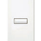 Lutron LFS-W1B-BLA HomeWorks QS Wired seeTouch Signature 1-Button Faceplate Kit, Architectural Metal Finish (Faceplate Only), in Black Anodized Aluminum