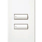 Lutron LFS-W2BS-SN HomeWorks QS Wired seeTouch Signature 2-Button Faceplate Kit, Architectural Metal Finish (Faceplate Only), in Satin Nickel