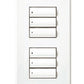 Lutron LFS-W3BD-BC HomeWorks QS Wired seeTouch Signature Dual Group Faceplate Kit, Architectural Metal Finish (Faceplate Only), in Bright Chrome