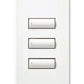 Lutron LFS-W3BS-CLA HomeWorks QS Wired seeTouch Signature 3-Button Faceplate Kit, Architectural Metal Finish (Faceplate Only), in Clear Anodized Aluminum