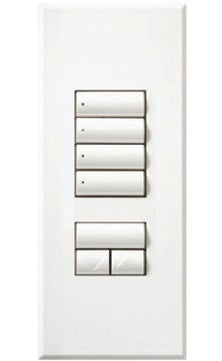 Lutron LFS-W4S-BRA HomeWorks QS Wired seeTouch Signature 4-Screne, Raise/Lower Faceplate Kit, Architectural Metal Finish (Faceplate Only), in Brass Anodized Aluminum