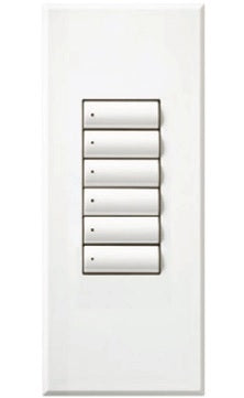 Lutron LFS-W6B-BRA HomeWorks QS Wired seeTouch Signature 6-Button Faceplate Kit, Architectural Metal Finish (Faceplate Only), in Brass Anodized Aluminum