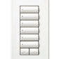 Lutron LFS-W6BRL-SB HomeWorks QS Wired seeTouch Signature 6-Button, Raise/Lower Faceplate Kit, Architectural Metal Finish (Faceplate Only), in Satin Brass