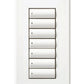 Lutron LFS-W7B-BN HomeWorks QS Wired seeTouch Signature 7-Button Faceplate Kit, Architectural Metal Finish (Faceplate Only), in Bright Nickel