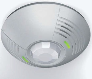 Lutron LOS-CDT-2000R-WH Dual Technology Ceiling Mount Sensor with Ultrasonic and Passive Infrared Sensors, Photo Cell and Contact, 2000 sq ft Coverage and 360 deg Field of View