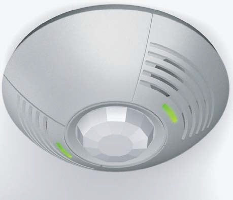 Lutron LOS-CDT-2000R-WH Dual Technology Ceiling Mount Sensor with Ultrasonic and Passive Infrared Sensors, Photo Cell and Contact, 2000 sq ft Coverage and 360 deg Field of View