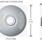 Lutron LOS-CDT-2000R-WH Dual Technology Ceiling Mount Sensor with Ultrasonic and Passive Infrared Sensors, Photo Cell and Contact, 2000 sq ft Coverage and 360 deg Field of View