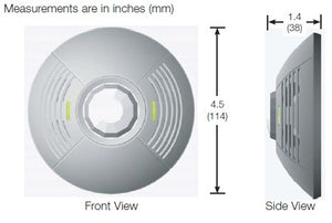 Lutron LOS-CDT-2000R-WH Dual Technology Ceiling Mount Sensor with Ultrasonic and Passive Infrared Sensors, Photo Cell and Contact, 2000 sq ft Coverage and 360 deg Field of View