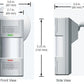 Lutron LOS-WDT-WH Dual Technology Wall Mount Sensor with Ultrasonic and Passive Infrared Sensors, 1600 sq ft Coverage and 110 deg Field of View