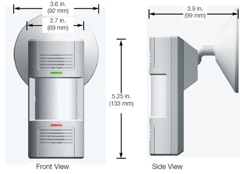 Lutron LOS-WDT-WH Dual Technology Wall Mount Sensor with Ultrasonic and Passive Infrared Sensors, 1600 sq ft Coverage and 110 deg Field of View
