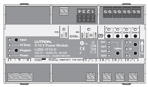 Lutron LQSE-4T10-D Power Module unit for 0-10V Dimming / Switching