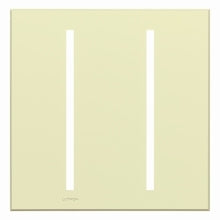 Lutron LWT-GG-AL Grafik T Architectural Wallplate 2 Gang in Almond