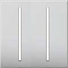 Lutron LWT-GG-BC Grafik T Architectural Wallplate 2 Gang in Bright Chrome