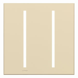 Lutron LWT-GG-BE Grafik T Architectural Wallplate 2 Gang in Beige