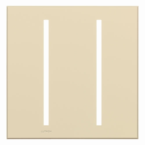 Lutron LWT-GG-BE Grafik T Architectural Wallplate 2 Gang in Beige