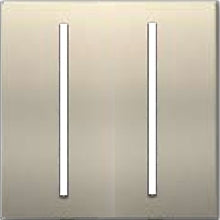 Lutron LWT-GG-SN Grafik T Architectural Wallplate 2 Gang in Satin Nickel