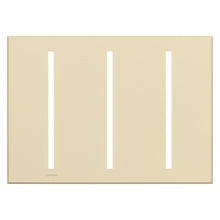 Lutron LWT-GGG-BE Grafik T Architectural Wallplate 3 Gang in Beige