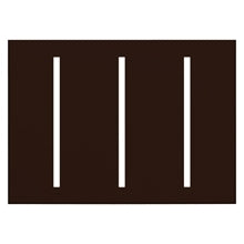 Lutron LWT-GGG-BR Grafik T Architectural Wallplate 3 Gang in Brown