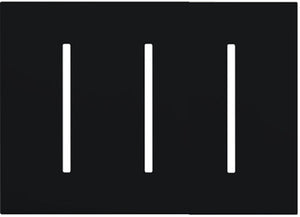 Lutron LWT-GGG-CBL Grafik T Architectural Wallplate 3 Gang in Clear Black Glass