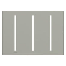 Lutron LWT-GGG-GR Grafik T Architectural Wallplate 3 Gang in Gray