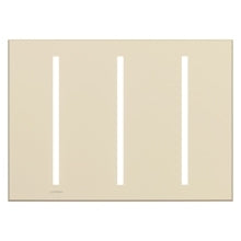 Lutron LWT-GGG-LA Grafik T Architectural Wallplate 3 Gang in Light Almond