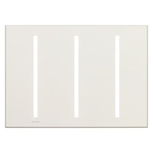 Lutron LWT-GGG-SC Grafik T Architectural Wallplate 3 Gang in Satin Chrome