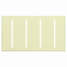 Lutron LWT-GGGG-AL Grafik T Architectural Wallplate 4 Gang in Almond