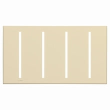Lutron LWT-GGGG-BE Grafik T Architectural Wallplate 4 Gang in Beige