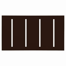 Lutron LWT-GGGG-BR Grafik T Architectural Wallplate 4 Gang in Brown