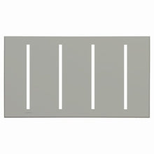 Lutron LWT-GGGG-GR Grafik T Architectural Wallplate 4 Gang in Gray
