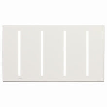 Lutron LWT-GGGG-SB Grafik T Architectural Wallplate 4 Gang in Satin Brass