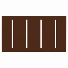Lutron LWT-GGGG-SI Grafik T Architectural Wallplate 4 Gang in Sienna