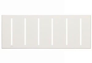 Lutron LWT-GGGGGG-WH Grafik T Architectural Wallplate 6 Gangin White