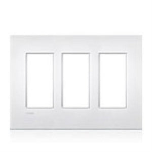 Lutron LWT-U-PPP-SB New Architectural Wallplate 3 Gang, Palladiom Opening, in Satin Brass, Metal Finish