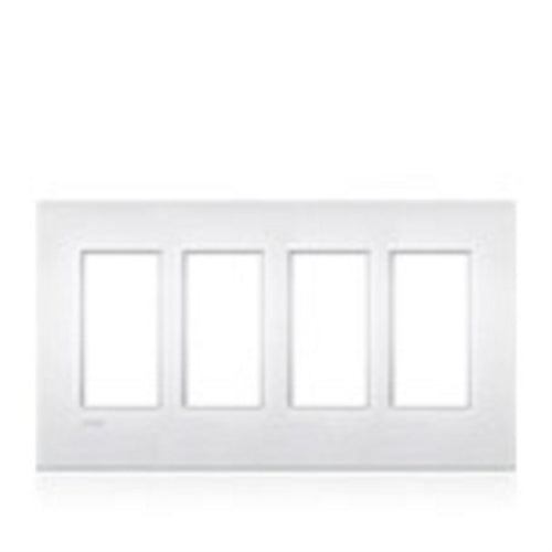 Lutron LWT-U-PPPP-SB New Architectural Wallplate 4 Gang, Palladiom Opening, in Satin Brass, Metal Finish