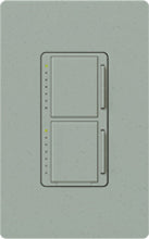 Lutron MA-L3L3-BG Maestro Satin 2 x 300W Incandescent / Halogen Single Location Dual Dimmer in Bluestone