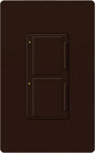 Lutron MA-L3L3-BR Maestro 2 x 300W Incandescent / Halogen Single Location Dual Dimmer in Brown