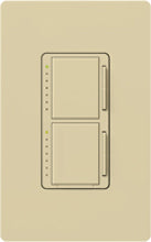 Lutron MA-L3L3-IV Maestro 2 x 300W Incandescent / Halogen Single Location Dual Dimmer in Ivory