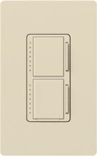 Lutron MA-L3L3-LA Maestro 2 x 300W Incandescent / Halogen Single Location Dual Dimmer in Light Almond