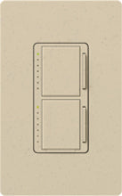 Lutron MA-L3L3-ST Maestro Satin 2 x 300W Incandescent / Halogen Single Location Dual Dimmer in Stone